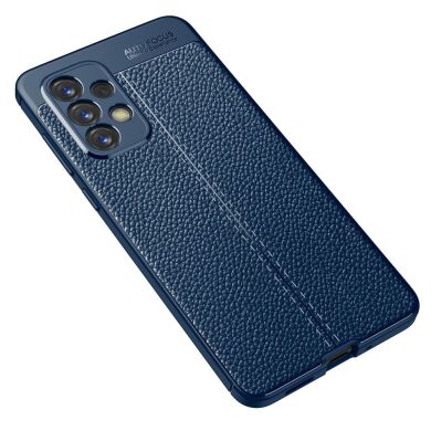 Захисний чохол Deexe Leather Cover для Samsung Galaxy A73 - Blue