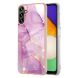 Захисний чохол Deexe Marble Style для Samsung Galaxy A35 (A356) - Light Purple