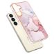 Захисний чохол Deexe Marble Style для Samsung Galaxy S24 - Rose Gold