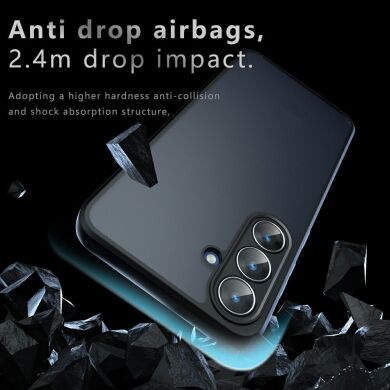 Защитный чехол Deexe Matte Skin для Samsung Galaxy S25 FE (S731) - Black