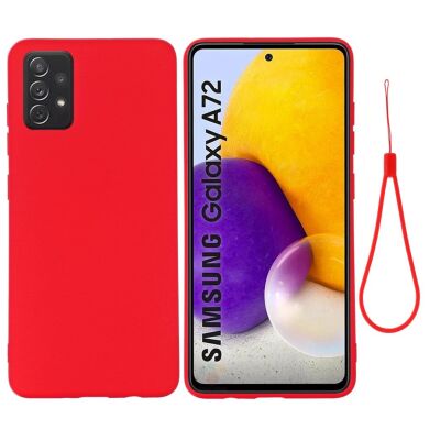 Захисний чохол Deexe Silicone Case для Samsung Galaxy A72 (А725) - Red