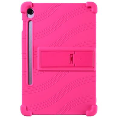 Захисний чохол Deexe Silicone Kickstand для Samsung Galaxy Tab S10 Lite (X400/X406) - Rose