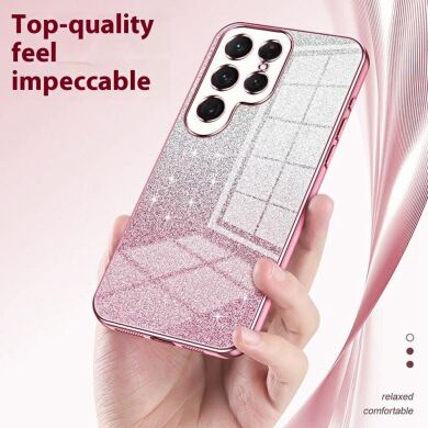 Защитный чехол Deexe Sparkles Cover для Samsung Galaxy S25 Ultra (S938) - Pink