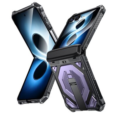 Защитный чехол Deexe Tank Stand для Samsung Galaxy Flip 8 - Purple