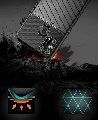 Защитный чехол Deexe Thunder Series для Samsung Galaxy M31 (M315) - Blue