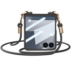 Захисний чохол GKK Slim Strap для Samsung Galaxy Flip 7 - Black