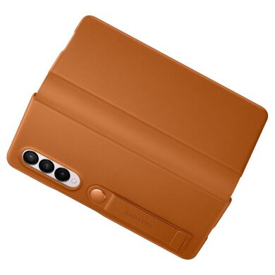 Защитный чехол Leather Flip Cover для Samsung Galaxy Fold 3 (EF-FF926LAEGRU) - Camel