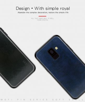 Защитный чехол MOFI Leather Cover для Samsung Galaxy J6 2018 (J600) - Coffee