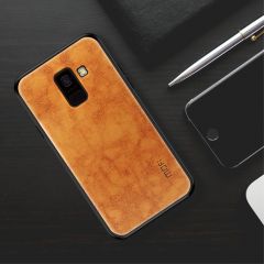 Защитный чехол MOFI Leather Cover для Samsung Galaxy J6 2018 (J600) - Coffee