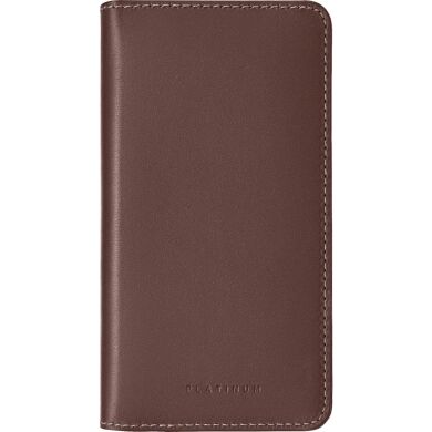 Защитный чехол Platinum Leather Wallet для Samsung Galaxy S10 (G973) - Brown