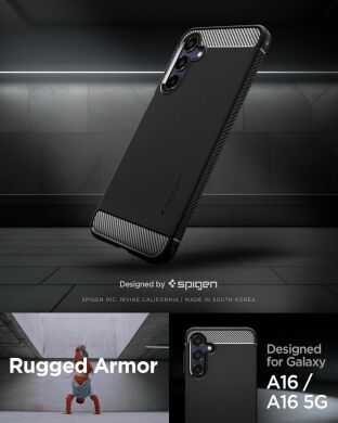 Захисний чохол Spigen (SGP) Rugged Armor для Samsung Galaxy A16 (A165) ACS08891 - Black