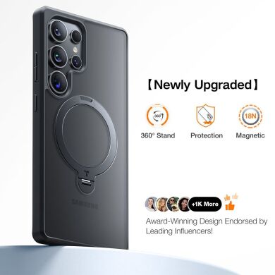 Защитный чехол TORRAS Ostand Spin MagSafe для Samsung Galaxy S25 Ultra (S938) - Black