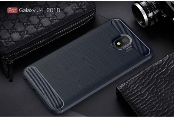 Защитный чехол UniCase Carbon для Samsung Galaxy J4 2018 (J400) - Dark Blue