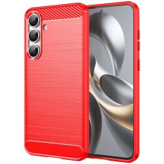 Защитный чехол UniCase Carbon для Samsung Galaxy S25 FE (S731) - Red