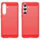 Защитный чехол UniCase Carbon для Samsung Galaxy S25 FE (S731) - Red. Фото 2 из 13