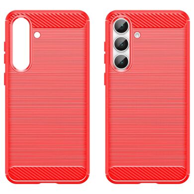 Защитный чехол UniCase Carbon для Samsung Galaxy S25 FE (S731) - Red