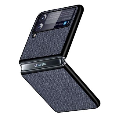 Защитный чехол UniCase Cloth Texture (FF) для Samsung Galaxy Flip 3 - Blue