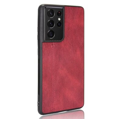 Защитный чехол UniCase Leather Series для Samsung Galaxy S21 Ultra - Red