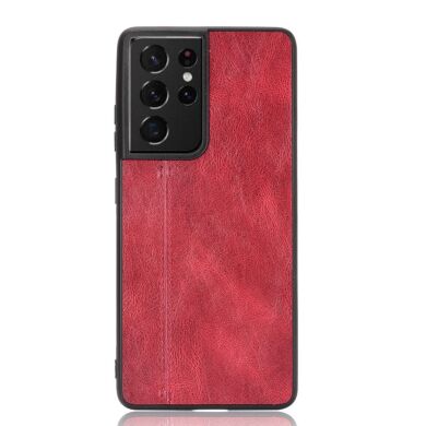 Защитный чехол UniCase Leather Series для Samsung Galaxy S21 Ultra - Red