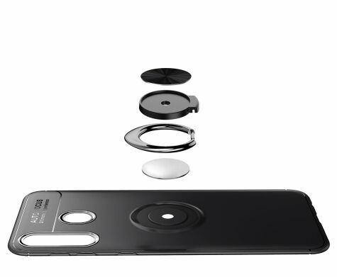 Захисний чохол UniCase Magnetic Ring для Samsung Galaxy A30 (A305) - All Black