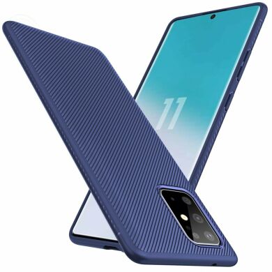Защитный чехол UniCase Twill Soft для Samsung Galaxy S20 Plus (G985) - Blue