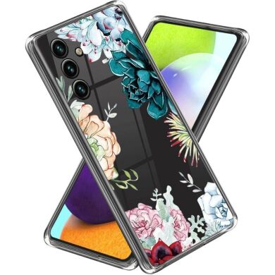 Силиконовый (TPU) чехол Deexe Pretty Glossy для Samsung Galaxy A25 (A256) - Succulent Plant