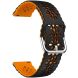Ремінець Deexe Hollow Blossom для годинників з шириною кріплення 20 мм - Black / Orange