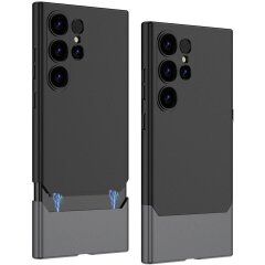 Защитный чехол GKK Magnetic Dip Case для Samsung Galaxy S24 Ultra (S928) - Black / Grey