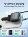 Автомобільний зарядний пристрій Hoco Z67 Triunfar PD60W (USB + Type-C) + кабель Type-C - Black