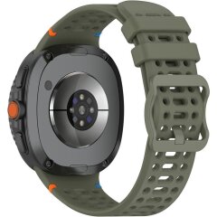 Ремешок Reframe Holes Design для Samsung Galaxy Watch 8 (40/44mm) / 8 Classic - Army Green
