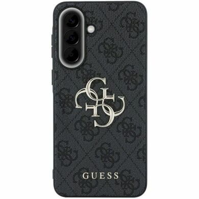 Защитный чехол Guess Leather 4G Metal Logo для Samsung Galaxy A57 (GUHCSA574GMGGR) - Black