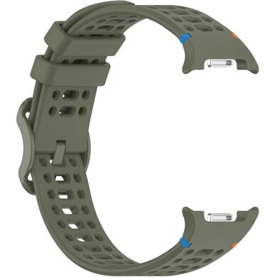 Ремешок Reframe Holes Design для Samsung Galaxy Watch 8 (40/44mm) / 8 Classic - Army Green