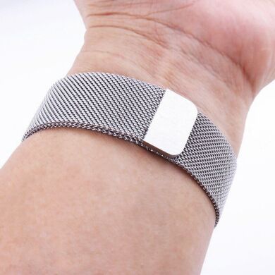 Ремінець Deexe Milanese Stainless Steel для годинників з шириною кріплення 18 мм - Silver