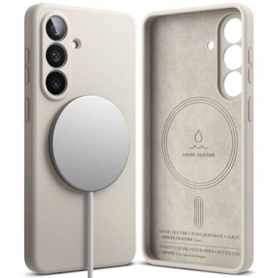 Захисний чохол Ringke Silicone Magnetic для Samsung Galaxy S26 (S942) 8800328815735 - Stone