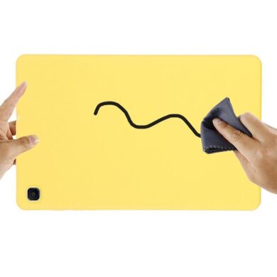 Защитный чехол Deexe Silicone Shell для Samsung Galaxy Tab S6 lite / S6 Lite (2022/2024) - Yellow