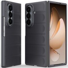 Силиконовый (TPU) чехол Deexe Terra Case (FF) для Samsung Galaxy Fold 8 Ultra - Dark Grey