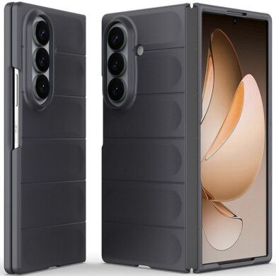 Силиконовый (TPU) чехол Deexe Terra Case (FF) для Samsung Galaxy Fold 8 Ultra - Dark Grey