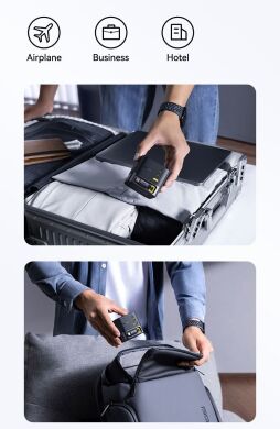 Мережевий зарядний пристрій Baseus Super GaN Desktop 100W (2Type-C+USB) + кабель Type-C (P10164001123-00) - Black