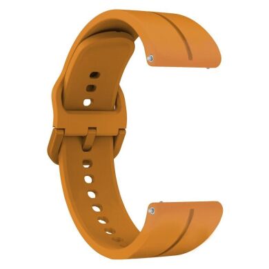 Ремінець Deexe Soft Line для годинників з шириною кріплення 20мм - Yellow