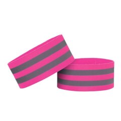 Комплект світловідбиваючих браслетів Deexe Elastic Band - Pink