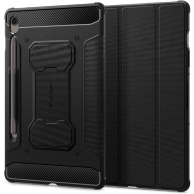 Защитный чехол Spigen (SGP) Rugged Armor Pro для Samsung Galaxy Tab S9 / Tab S9 FE / Tab S10 FE (X710/716/X510/516/X520/526) ACS09380 - Black