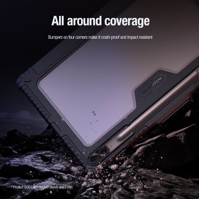 Чохол NILLKIN Bumper Leather Case Pro для Samsung Galaxy Tab S9 FE Plus (X610/616) - Blue