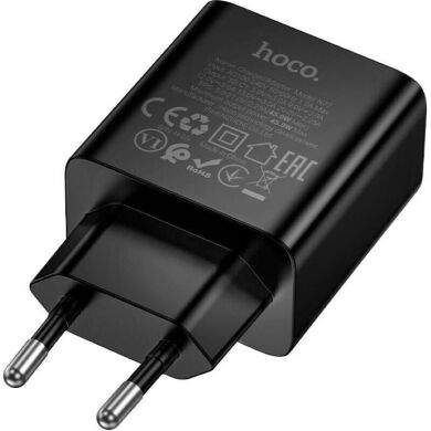 Сетевое зарядное устройство Hoco N77 PD45W (Type-C) - Black