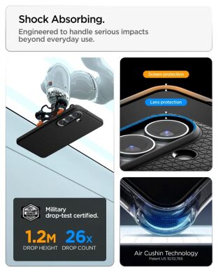 Захисний чохол Spigen Liquid Air (MagFit) для Samsung Galaxy S26 (S942) ACS10731 - Marble Grey