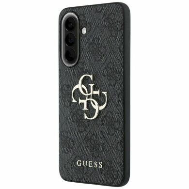 Защитный чехол Guess Leather 4G Metal Logo для Samsung Galaxy A57 (GUHCSA574GMGGR) - Black