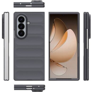 Силиконовый (TPU) чехол Deexe Terra Case (FF) для Samsung Galaxy Fold 8 Ultra - Dark Grey