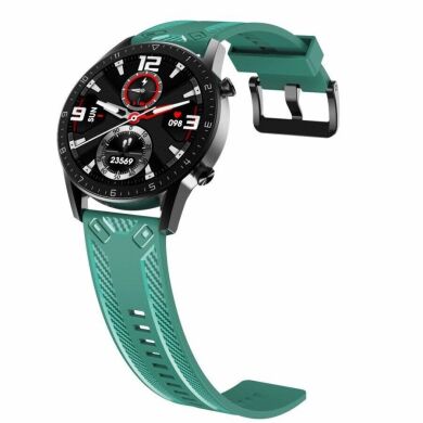 Ремінець Deexe Carbon Strap для годинників з шириною кріплення 22 мм - Green