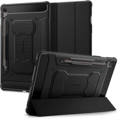 Защитный чехол Spigen (SGP) Rugged Armor Pro для Samsung Galaxy Tab S9 / Tab S9 FE / Tab S10 FE (X710/716/X510/516/X520/526) ACS09380 - Black