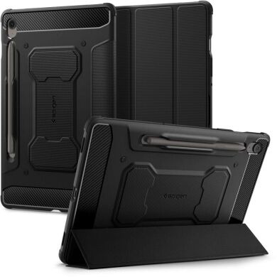 Защитный чехол Spigen (SGP) Rugged Armor Pro для Samsung Galaxy Tab S9 / Tab S9 FE / Tab S10 FE (X710/716/X510/516/X520/526) ACS09380 - Black