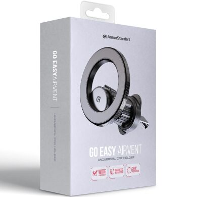 Автомобильный держатель ArmorStandart GoEasy Magnetic Airvent - Black